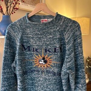 Vintage Mickey Mouse Knit Sweater L-XL